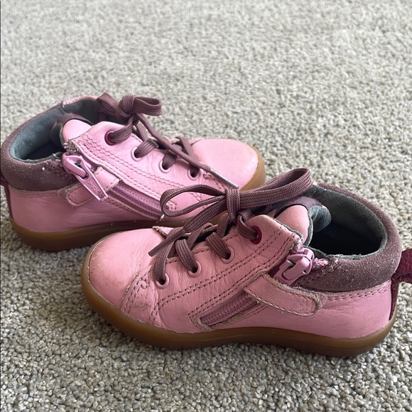 Camper Pink and Brown Sneakers Textured Leather Casual - Picture 6 of 9